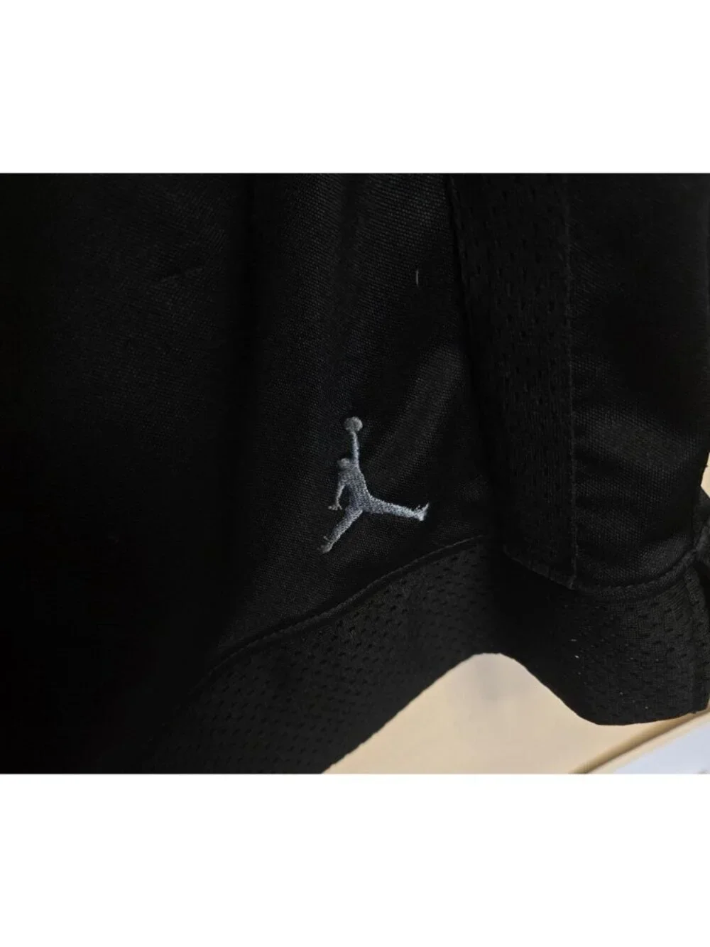 Vintage Jordan Anniversary 85-05 Black With UNC Blue Accents Basketball Shorts